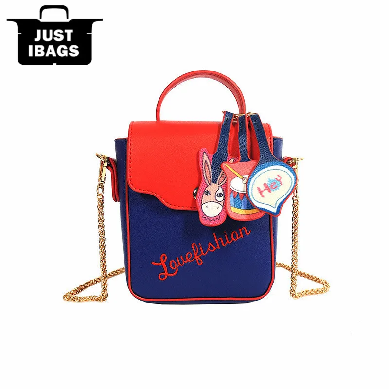 New casual mini flap women handbags cute cartoon printed crossbody bags kid girls brand designer ...