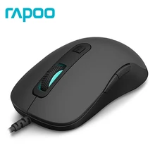 Оригинальная программируемая игровая мышь Rapoo V22, 3000 dpi, 7 кнопок, с подсветкой, USB, Проводная оптическая мышь для геймера, для ПК, компьютера, ноутбука