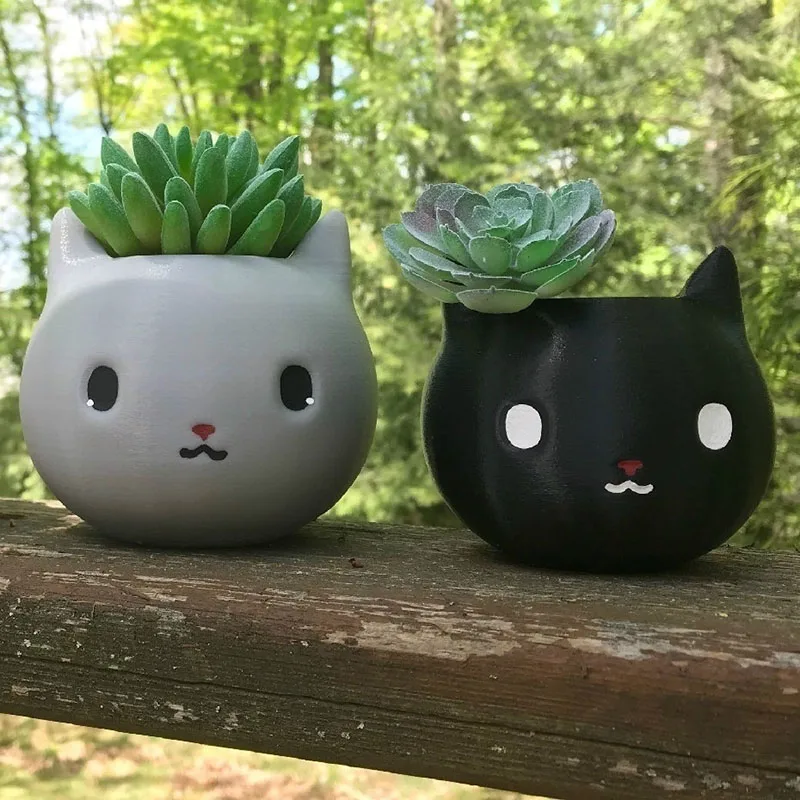 

Cat Succulent flower Pot Cartoon Cat Flower Pot Home Decoration Flower Pot Flower Decorative Pots Cat Planter Animal planter
