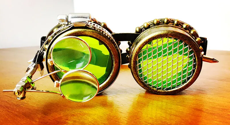 Унисекс Для мужчин wo Для мужчин стимпанк готический сварочные очки Косплэй Винтаж очки Винтаж Vitoriano под старину шипы солнцезащитные очки