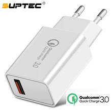 SUPTEC 18 W USB Quick charge 3,0 5V 3A Für Iphone 7 8 Plus X QC 3,0 Telefon Ladegerät für Xiaomi Mi8 Samsug s8 s9 Huawei mate 20 pro
