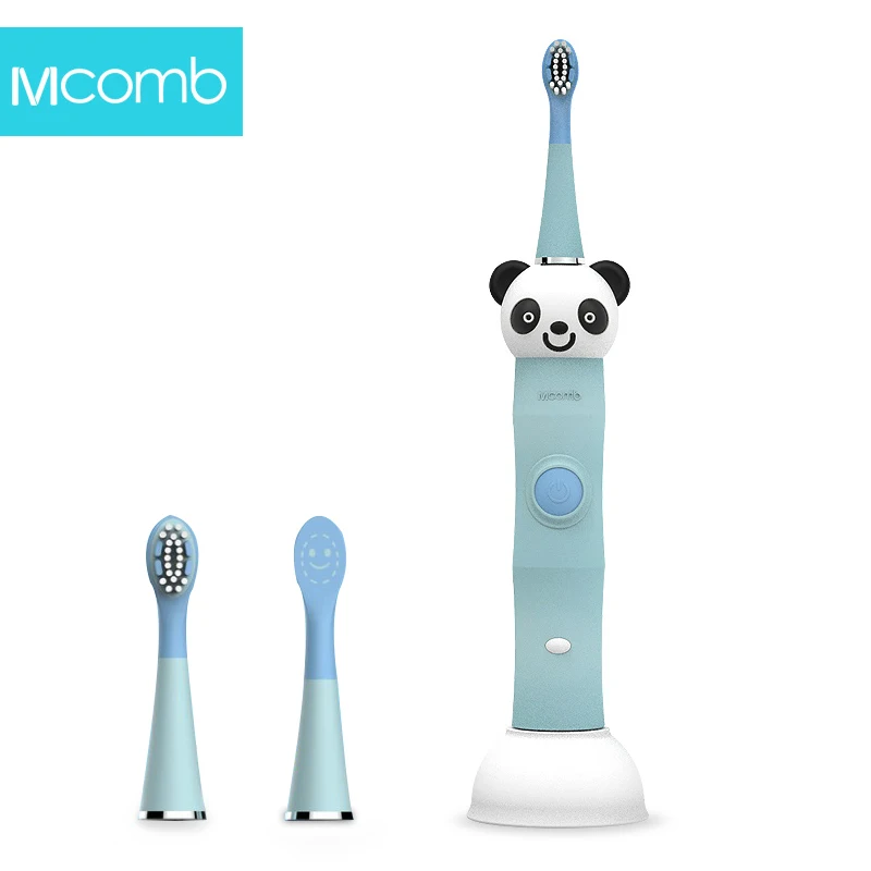 

Mcomb U1 Sonic children's electric toothbrush Cartoon panda IPX7Waterproof Rechargeable Tooth Brushes with 2pcs Replacement Head