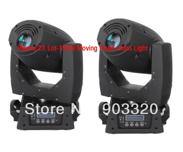 

2X LOT Freeshipping NEW 180W Gobo LED Moving Head Light with 16 Channels 1 Static Fixed Gobo+3 Facet Prism Moving Head For Disco