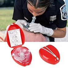 CPR Mask Protect Rescuers Artificial Respiration Reuseable With Disposable One-way Valve Airtight Seal to Face First Aid Kit