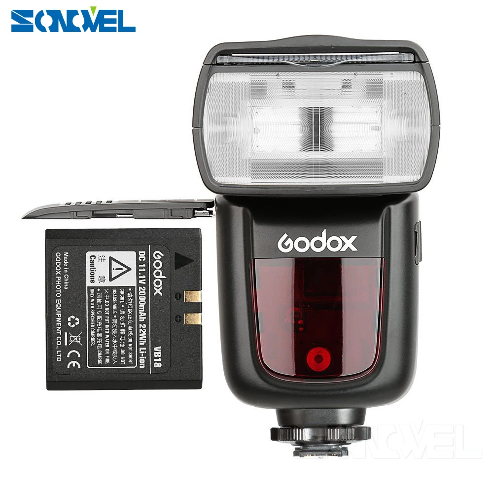 Godox V860II-C/N/S/F/O Flash 2,4G 1/8000 s 2000 mAh Li -luz de Flash inalámbrica de batería para Sony Canon Nikon Olympus Fujifilm