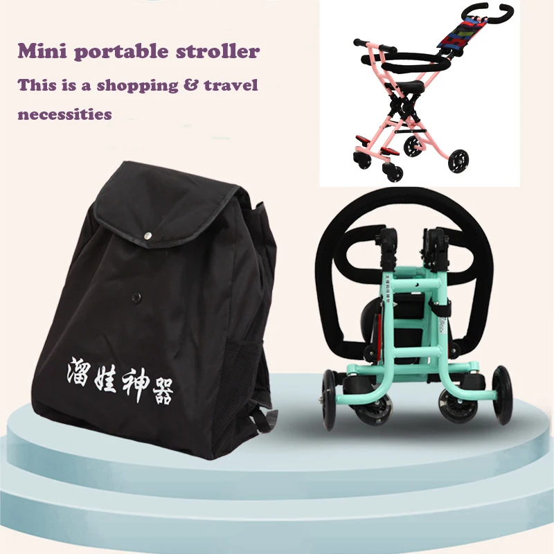 New mini portable baby stroller folding can be on the plane baby