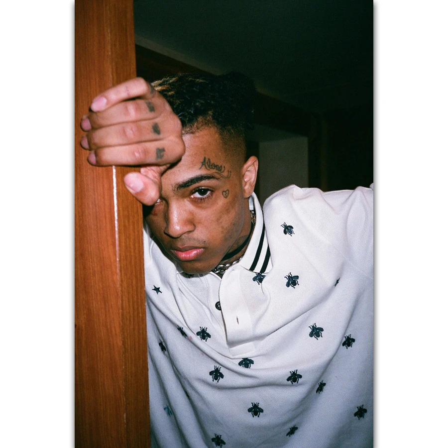 FX092 Hot New XXXTentacion American Rapper Hip Hop Music Singer Star Poster Art Silk Light Canvas Home Room Wall Print Decor
