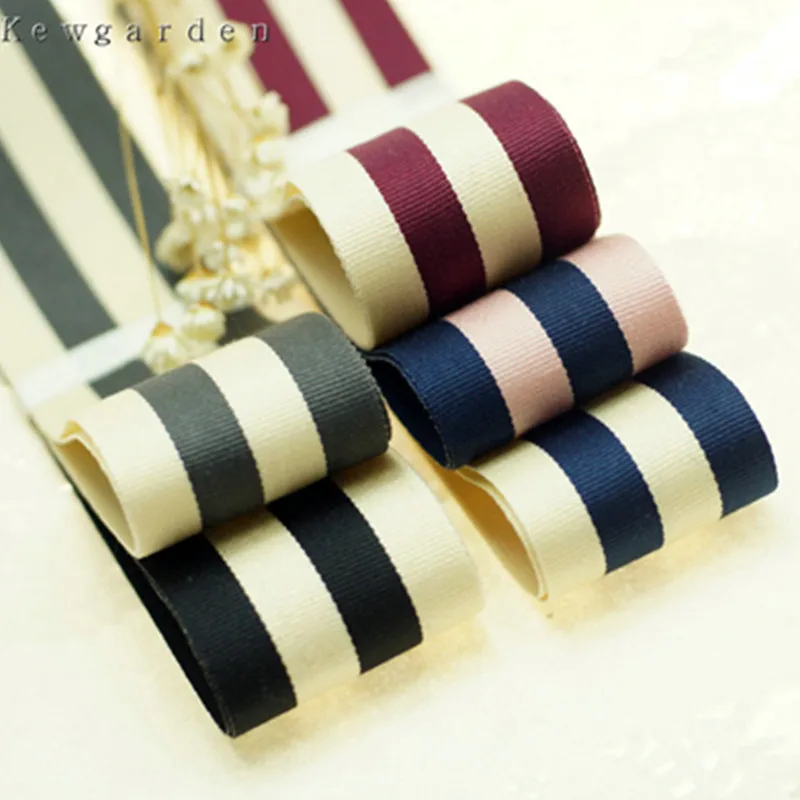 

38mm 3.8cm Stripe Satin ribbons handmade tape ribbons DIY bowknot accessoriescolored elastic ribbon 3 m/lot