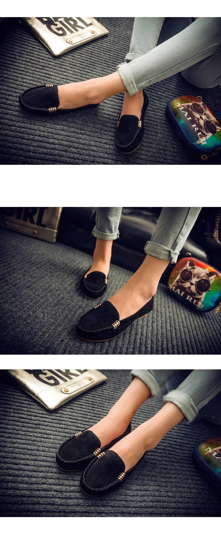 Hot Sale 2016 Summer Woman Flats New Fashion Pure Color Wild Concise Flat Casual Shoes Round Toe Comfortable Female Shoes DT81 (6)