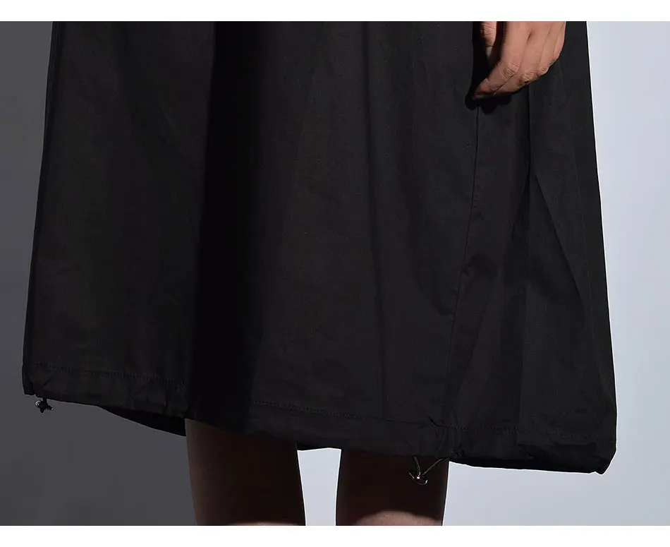 [XITAO] Новое Осеннее повседневное женское платье с капюшоном и воротником и коротким рукавом в европейском стиле, женское свободное платье-пуловер длиной до колена KY428