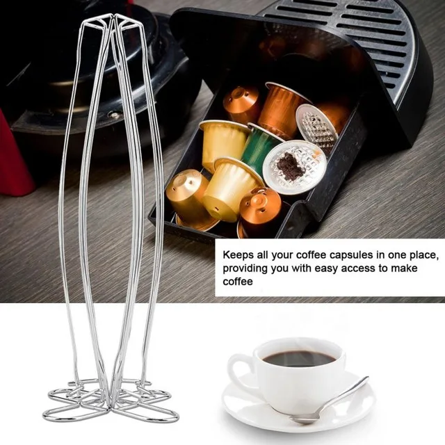 

40 Cups Nespresso Coffee Pods Holder Rotating Rack Coffee Capsule Stand Dolce Gusto Capsules Storage Shelve Organization Holder