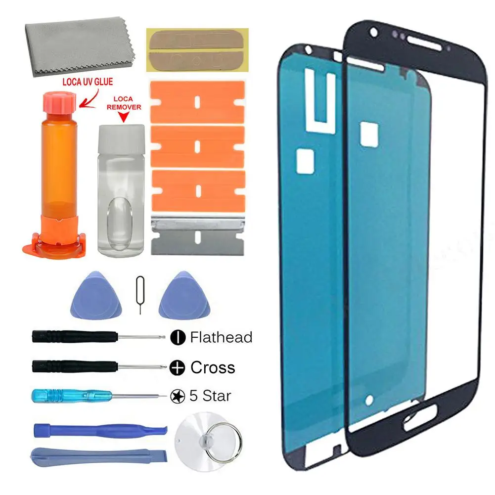 

Front Glass Screen Replacement Repair Kits for Samsung Galaxy S4 i9500/i9505 Replacement Parts