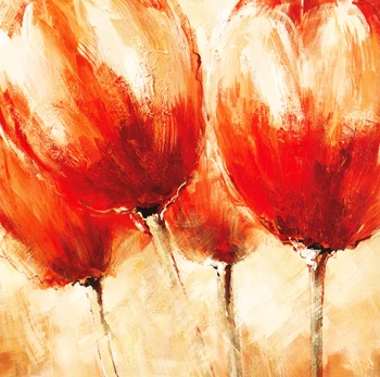 

Handpainted Free Shipping Pictures Beautiful Flowers Art on Canvas Modern Simple Wall Stickers Home Decor Oil Paintings