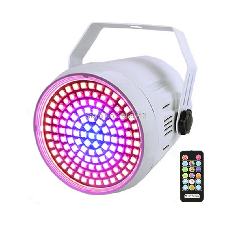 С ИК Управление RGB Strobe Light 25 Вт 127 светодиоды сценический эффект света DMX512 Авто звуковой активации диско DJ Вечерние флэш-сцены