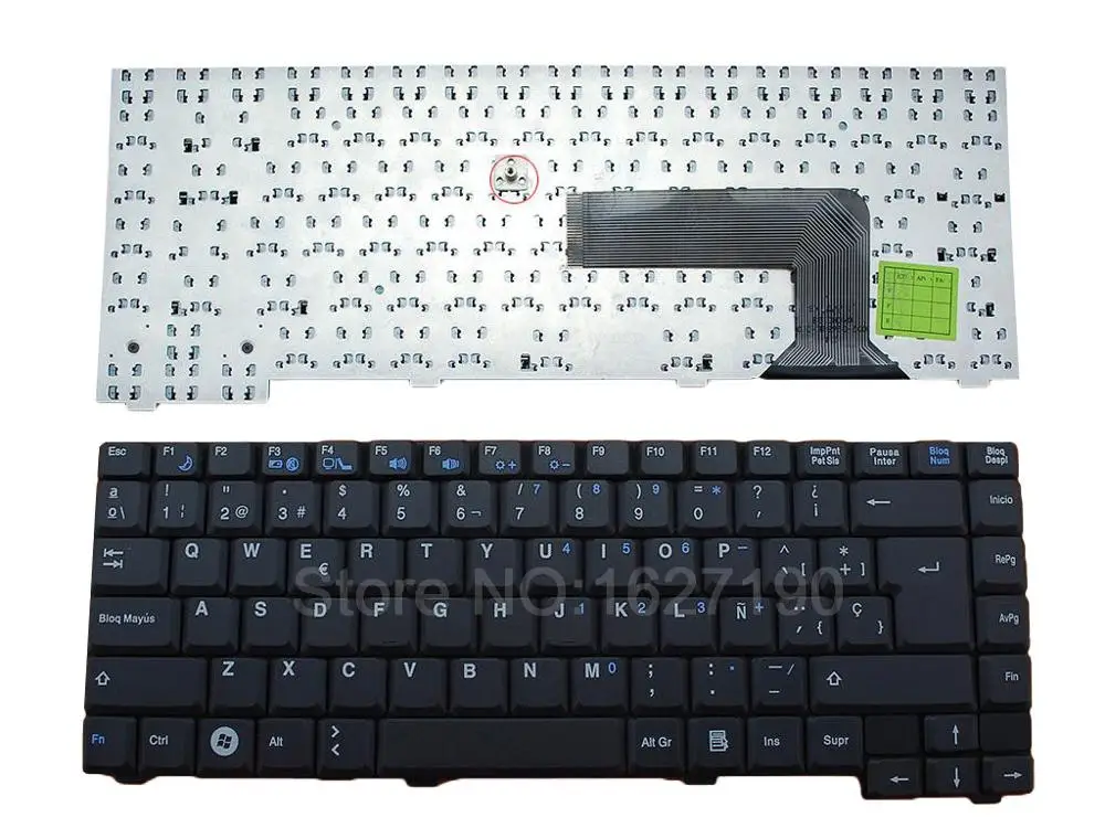 SP/Spanish Laptop Keyboard for FUJITSU PA1510 BLACK Replacement Repair