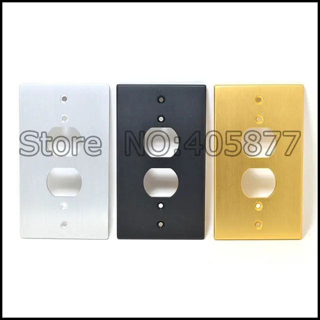 Aliexpress One Ac Duple Receptacles Wall Outlet One Ac Duple Receptacles Wall Outlet Cover Aluminum Panel Plate