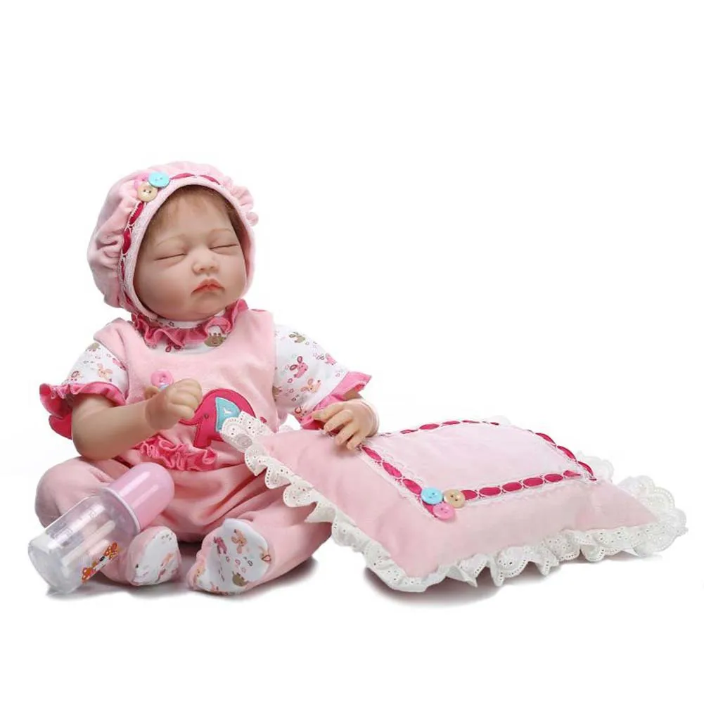 NPK 55 см Силиконовые Reborn куклы установить реалистичные для новорожденных куклы для малыша Playmat подарок на день рождения NSV775