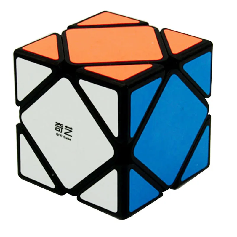 Qiyi Qicheng перекос Magic Cube 56 мм Скорость кубик без наклеек/Qicheng черный головоломка игрушечные лошадки для детей
