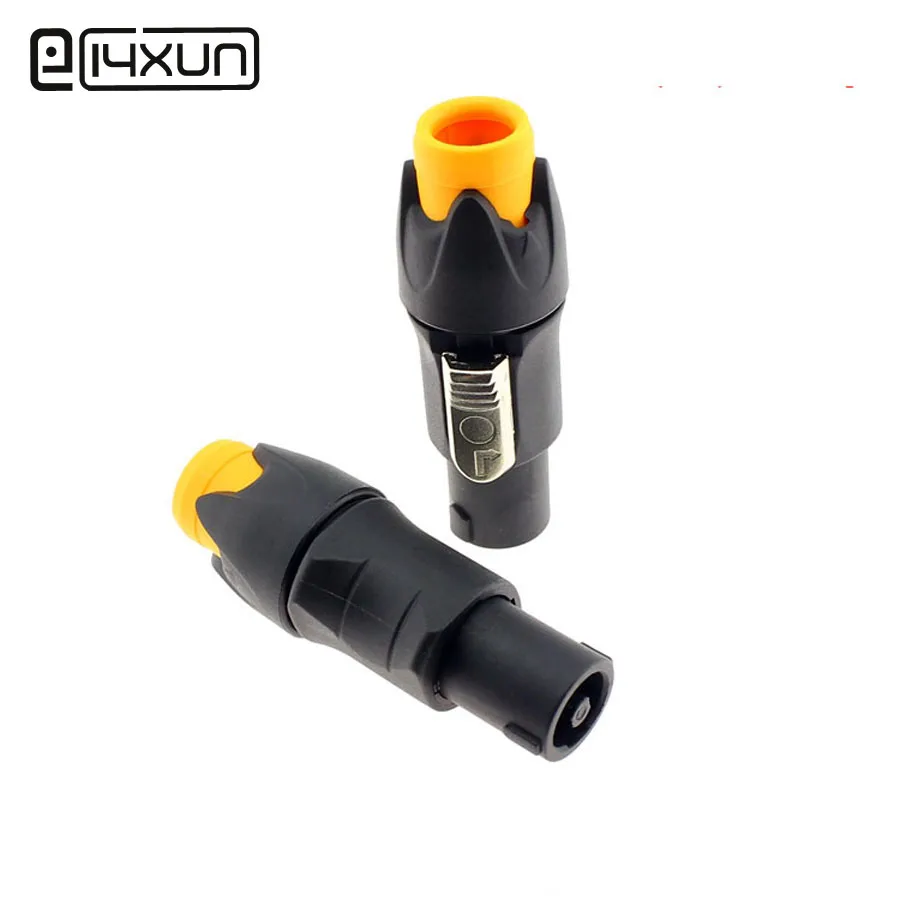 Eclyxun 1pcs 4 Pin Xlr Audio Cable Connector Mic Plug Aviation Plug