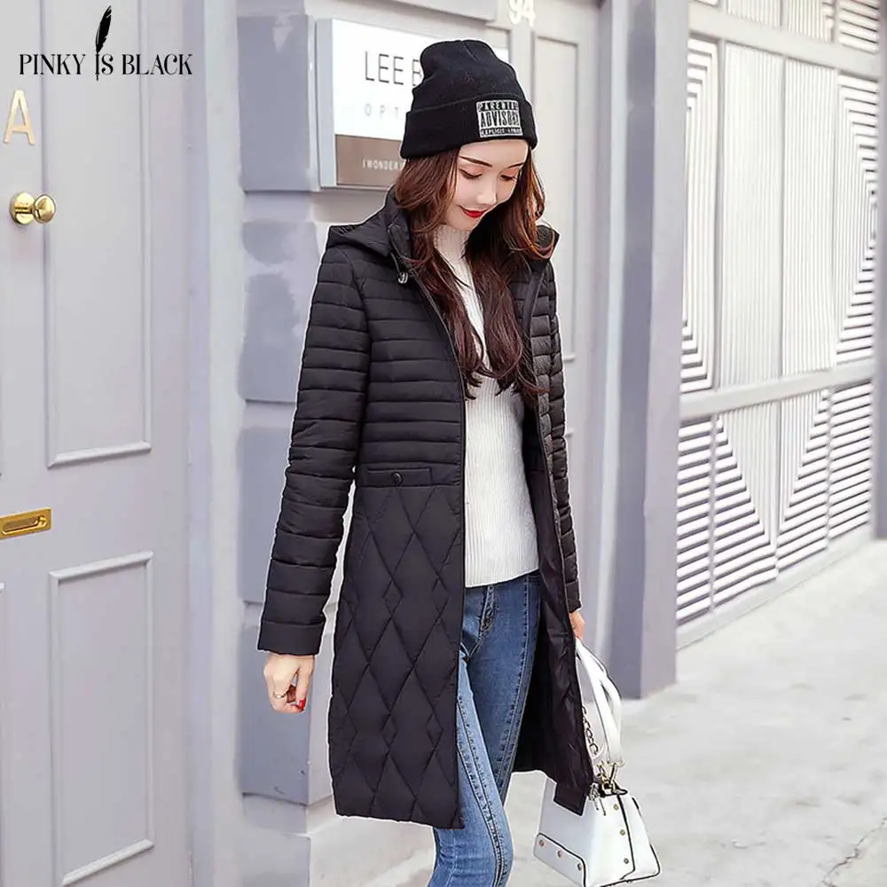 PinkyIsBlack 2018 Plus Size 5XL Winter Jacket Women Down Cotton Padded Coat Female Long Parkas Hooded Winter Coat Women Ourwear