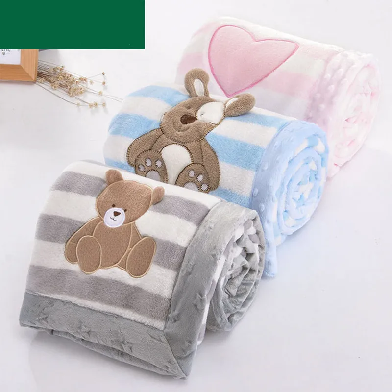 

Baby Blankets Newborn Super Soft Swaddle Wrapper 2018 Autumn Winter Toddler Bebe Stroller Basket Covers Flannel Throwing Quilts