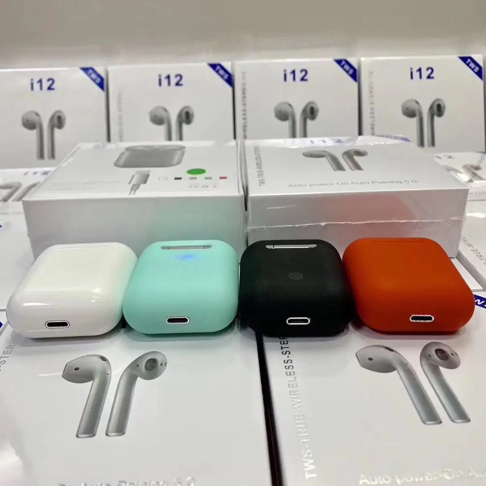 

i12 TWS Touch control Wireless Headphone Bluetooth 5.0 Sport Earphone Earbud Touch Magnetic Charging Box 1:1PK i9s i10 i11 i30