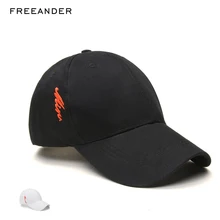 Freeander Fashion Baseball Cap Hat White Embroidery Snapback Sports Hats Ponytail Gym Streetwear Cap Letter Men Caps Designer