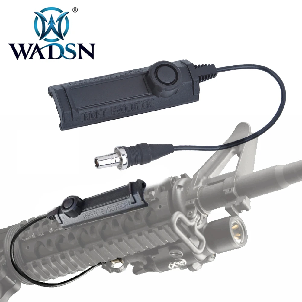 

EMS/DHL Tactical Remote Light Tail Dual Switch Softair Accessory Switch for Airsoft Light M300 M600 M951 M952 M600C WNE07010-BK