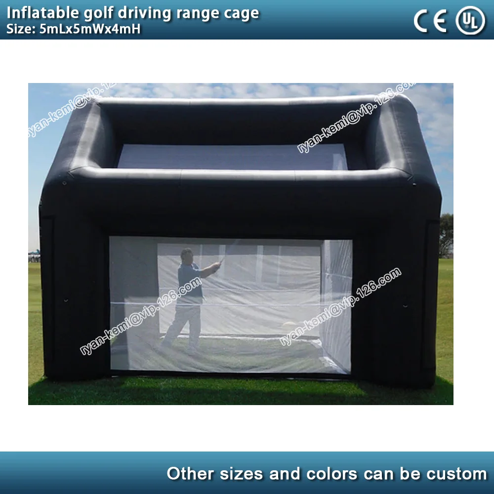 large inflatable golf driving range cage tent