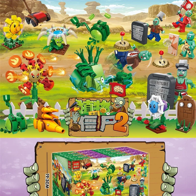 

Legoings Diy Minecrafted Figures Plants Vs Zombie Sunflower Repeater Chomper Model Building Blocks Bricks Toys For Children