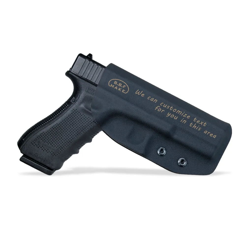 Coldre de Cinto de Pistola Personalizar o Texto do Lado de Fora B.b.f Make Coldre Kydex Personalizado se Encaixa: Glock 17 22 31 Arma Carry Case Bolsa Owb 3 Encaixa: glock 17 22 31 Arma Coldre
