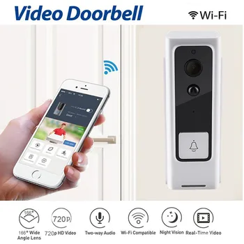 

Wireless WiFi DoorBell Smart video deurbel 1080 Phone doorbell camera Visual Intercom Door Bell Secure Camera dropshipping