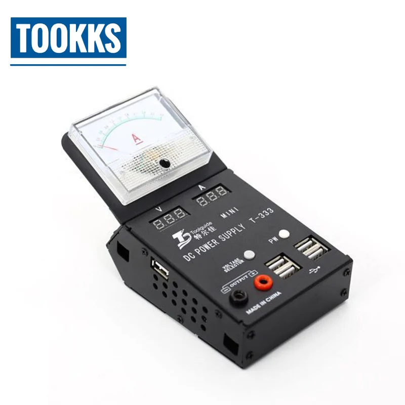 Kopen Toolguide T 333 Mini Digitale DC Voeding AC Input 3A 4.2 v 5.02 v DC Output Voor mobiele telefoon reparatie voor iPhone Boot Reparatie