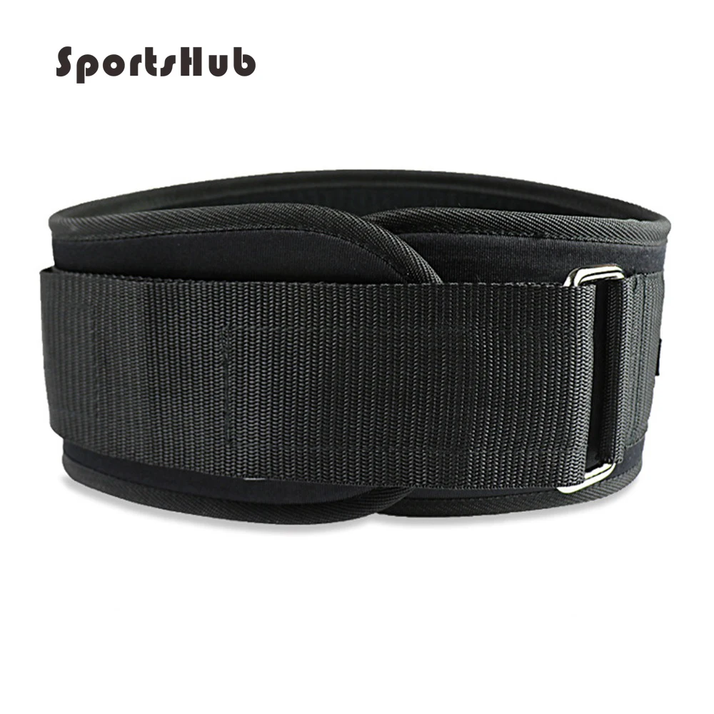 SPORTSHUB Durable Nylon Weight Lifting Belt Crossfit Dumbbells Gym Belt