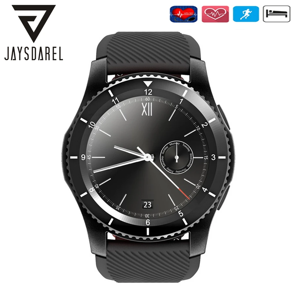 

JAYSDAREL G8 Heart Rate Monitor Blood Pressure Smart Watch Support SIM TF Card Bluetooth Smart Wristwatch for Android iOs
