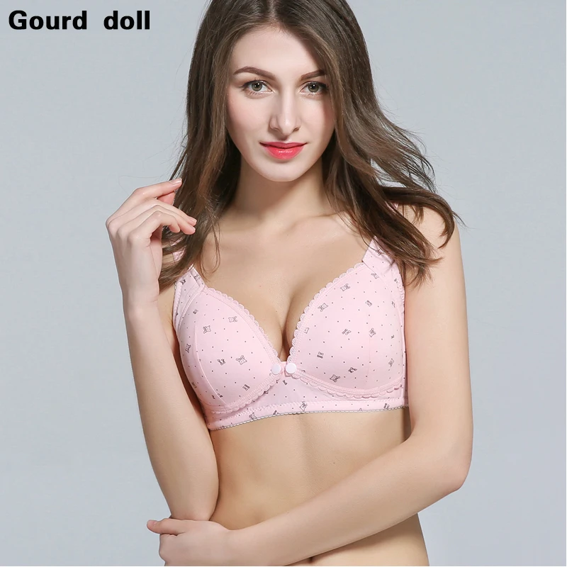 Бюстгальтер Gourd doll для беременных 3 цвета хлопковый лифчик кормления грудного