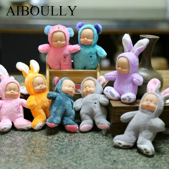 plush sleeping baby cute reborn dolls stuffed toys rabbit bear
