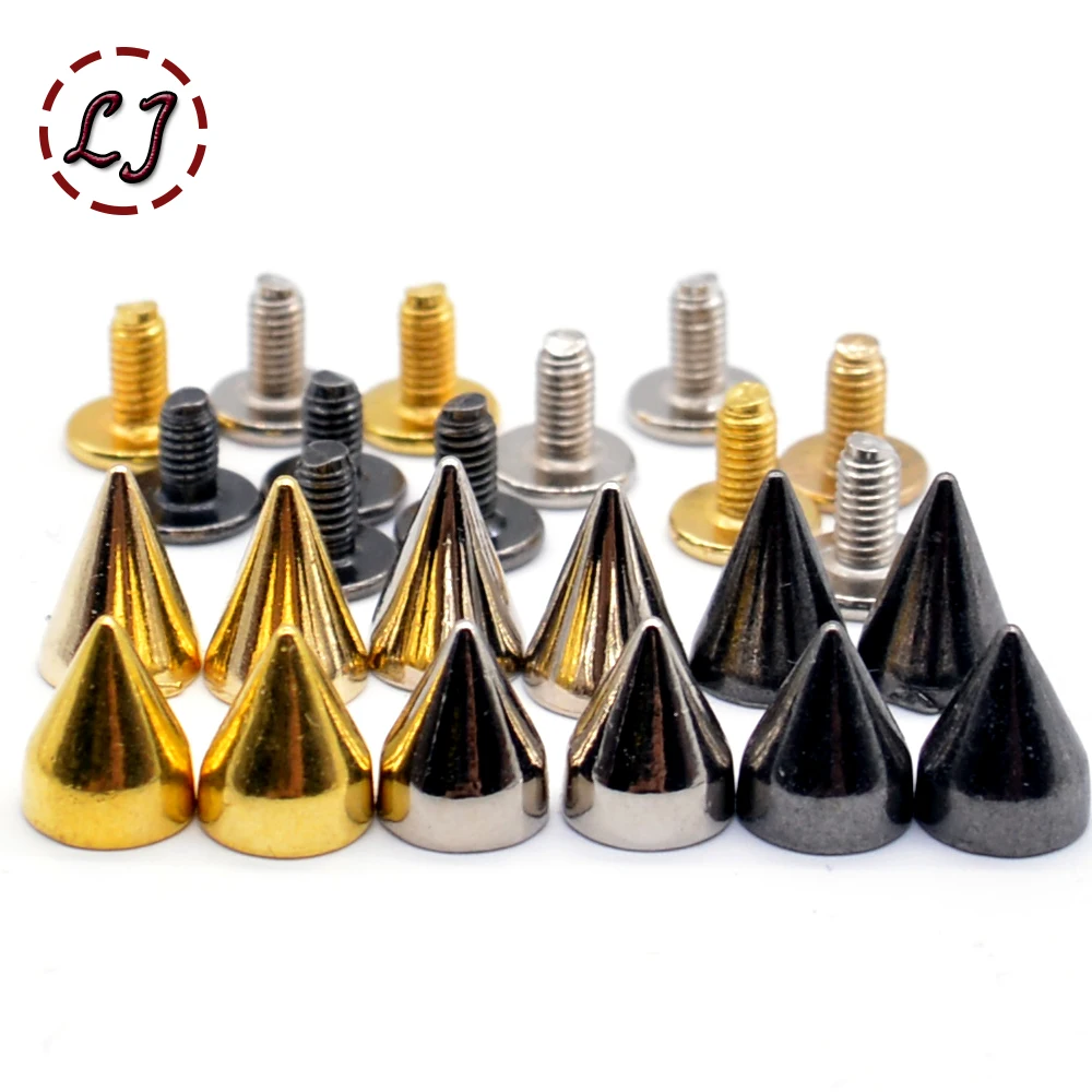 Новая мода 30 компл./лот сплав Винт наконечник ручки с заклепками Сумки из