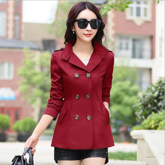 Otoño 2015 Elegent Coat para mujeres corto delgado abrigo cruzado trinchera mujeres manteau femme capa de la señora|coats for big women|coated plywoodcoat white - AliExpress