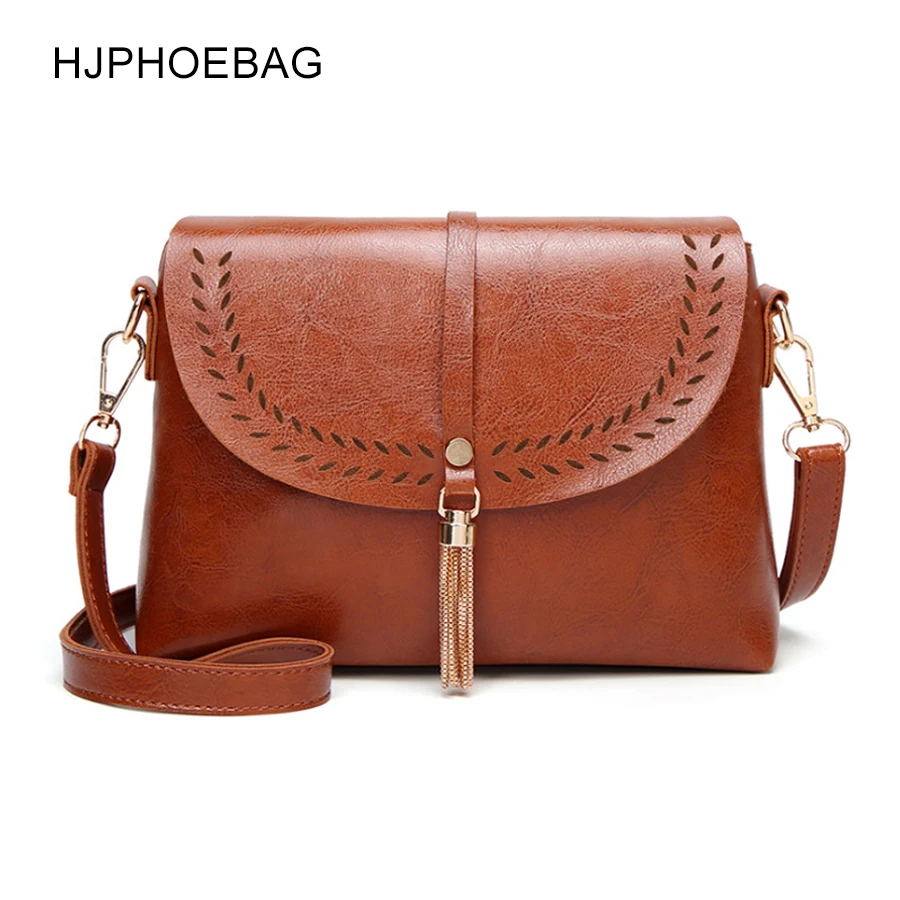 

HJPHOEBAG Fashion women's bag zipper shoulder bag mobile phone coin Messenger bag hollow tassel handbag bolsa feminina YC058