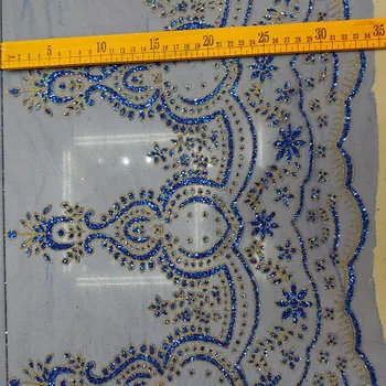 

10yards/lot 35cm embroidered lace trim, Wedding jewelry tulle lace for hair ornaments crafting DIY accessory