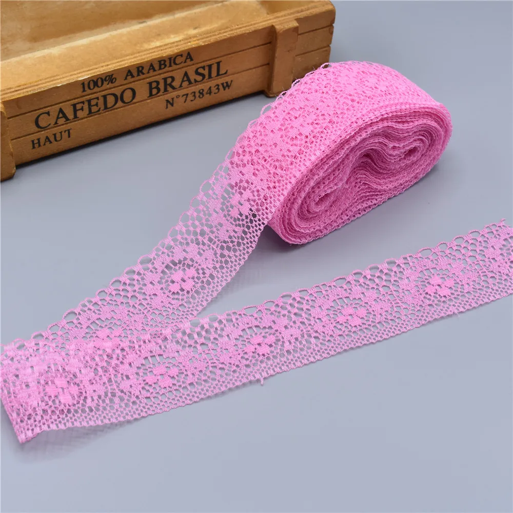 HTB1R4eBgyCYBuNkSnaVq6AMsVXav 10 Yards High Quality Beautiful White Lace Ribbon Tape 40MM Lace Trim DIY Embroidered For Sewing Decoration african lace fabric