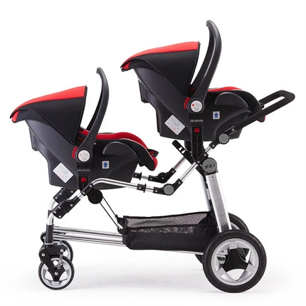 Супер амортизирующая коляска для близнецов новорожденная люлька коляска практичная коляска для малышей-близнецов двойные автокресла коляска