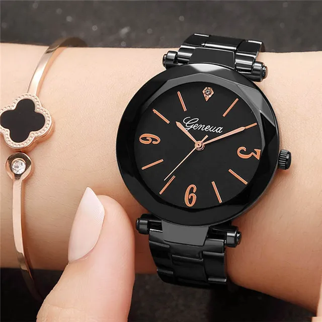 Geneva Elegant Fashion Women's Watches Simple Analog Quartz Ladies Wrist Bracele Geneva Elegant Fashion Women's Watches Simple Analog Quartz Ladies Wrist Bracele