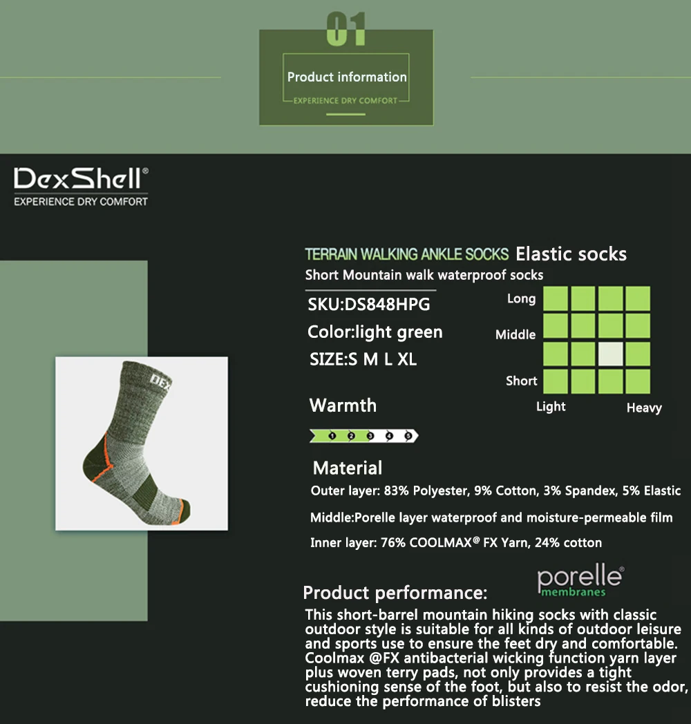 DexShell Профессиональный MTB Для мужчин Водонепроницаемый Носки для девочек Coolmax комфорт Велоспорт спортивные Fiets sokken открытый Бег сжатия Носки для девочек