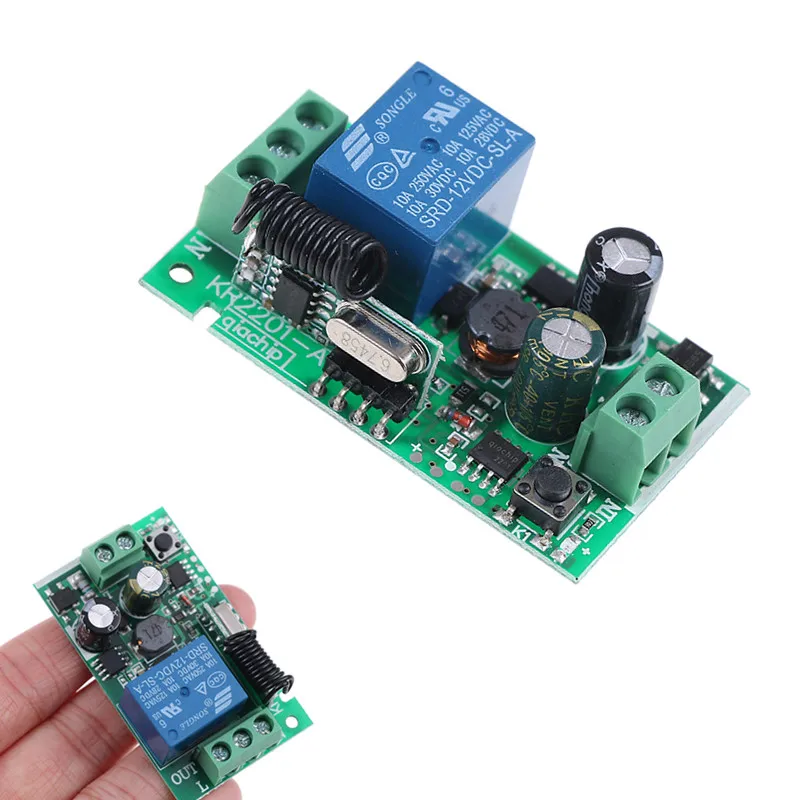 AC85V~220V 1CH -105Db Remote Control Light Switch Relay Output Radio Receiver Module Instrument Parts Accessories