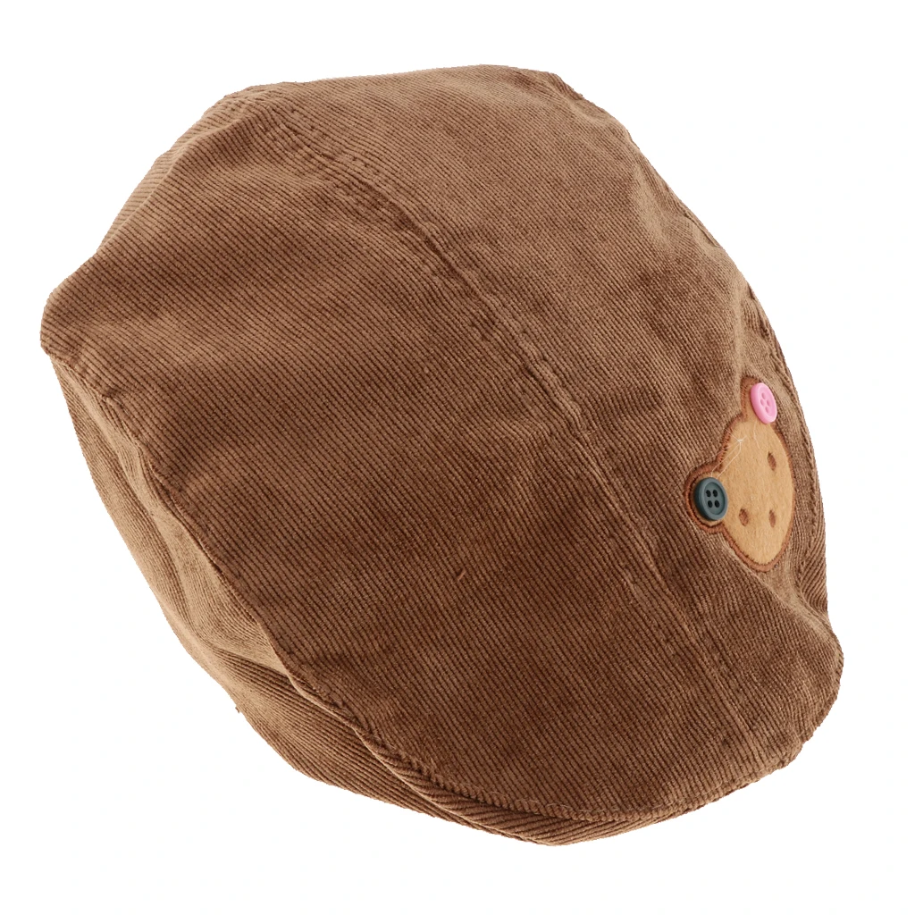 Toddler Kids Baby Boys Girls Beret Cap Fashion Cartoon Bear Hat