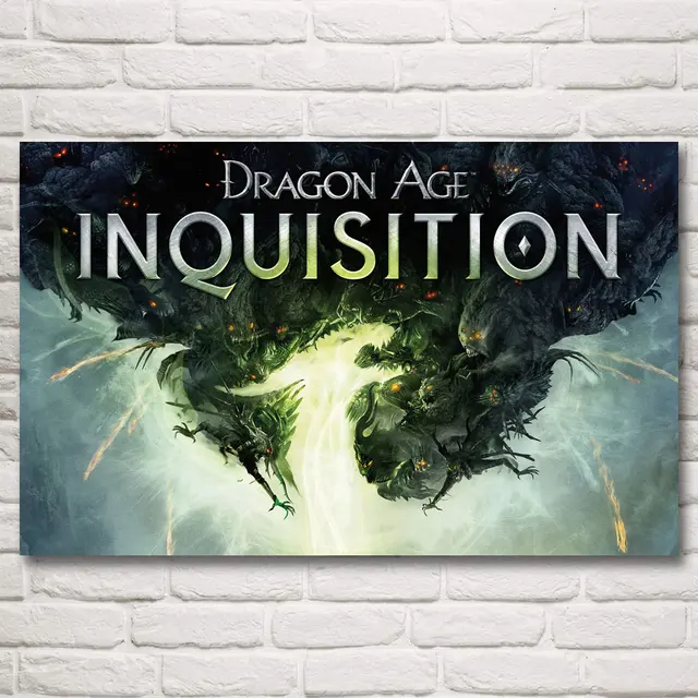 Dragon Age Inquisition Art Silk Fabric Poster Prints Picture Dragon Age Inquisition Art Silk Fabric Poster Prints Picture Home Wall Decor Printing 12x19 15x24