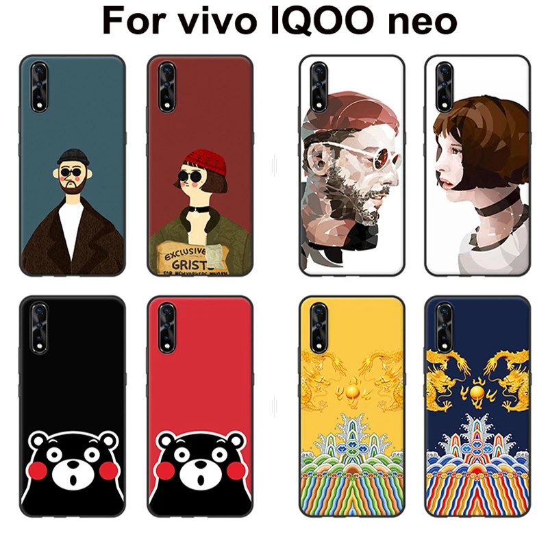 Чехол для vivo IQOO neo IQ OO чехол накладка с рисунком Леона убийца мультфильмов мягкий