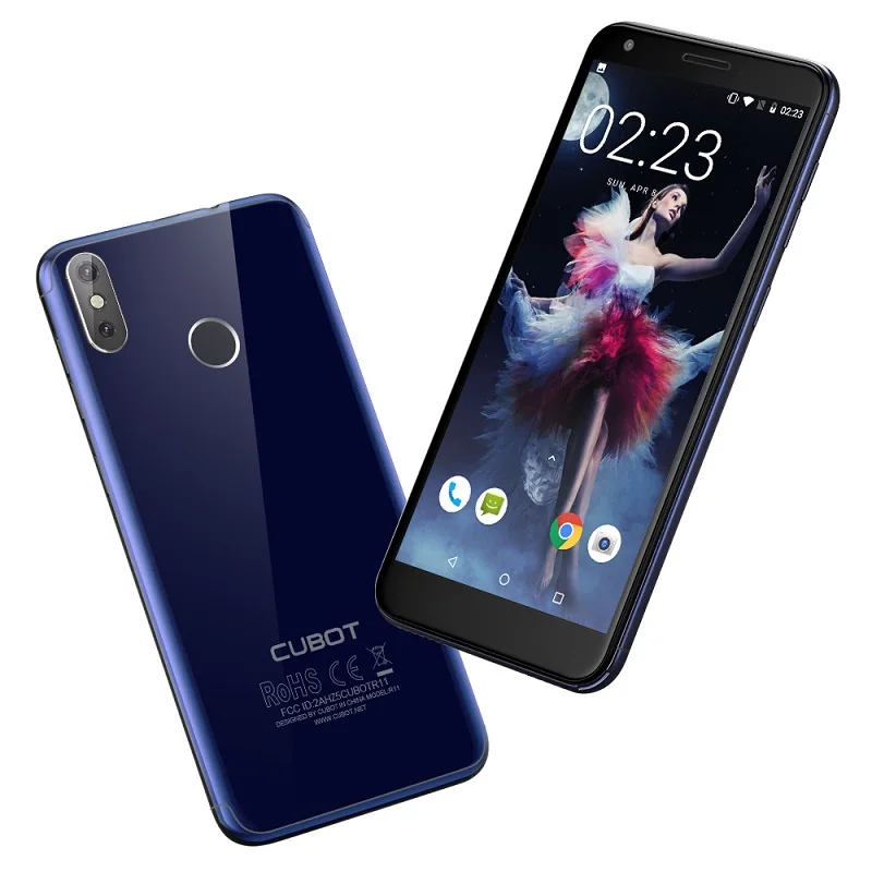 Cubot R11 Android 8 1 2 GB 16 5 ''HD 18:9 + Экран 1440x720 Смартфон MT6580 4 ядра двойной задней камерами